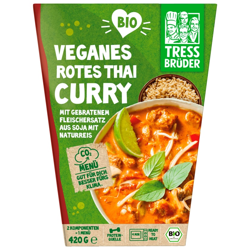 Tress Brüder Bio Veganes Rotes Thai Curry 420g